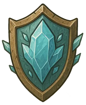 Bouclier en Cristal de Glace